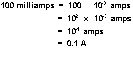 Amps To Milliamps Chart